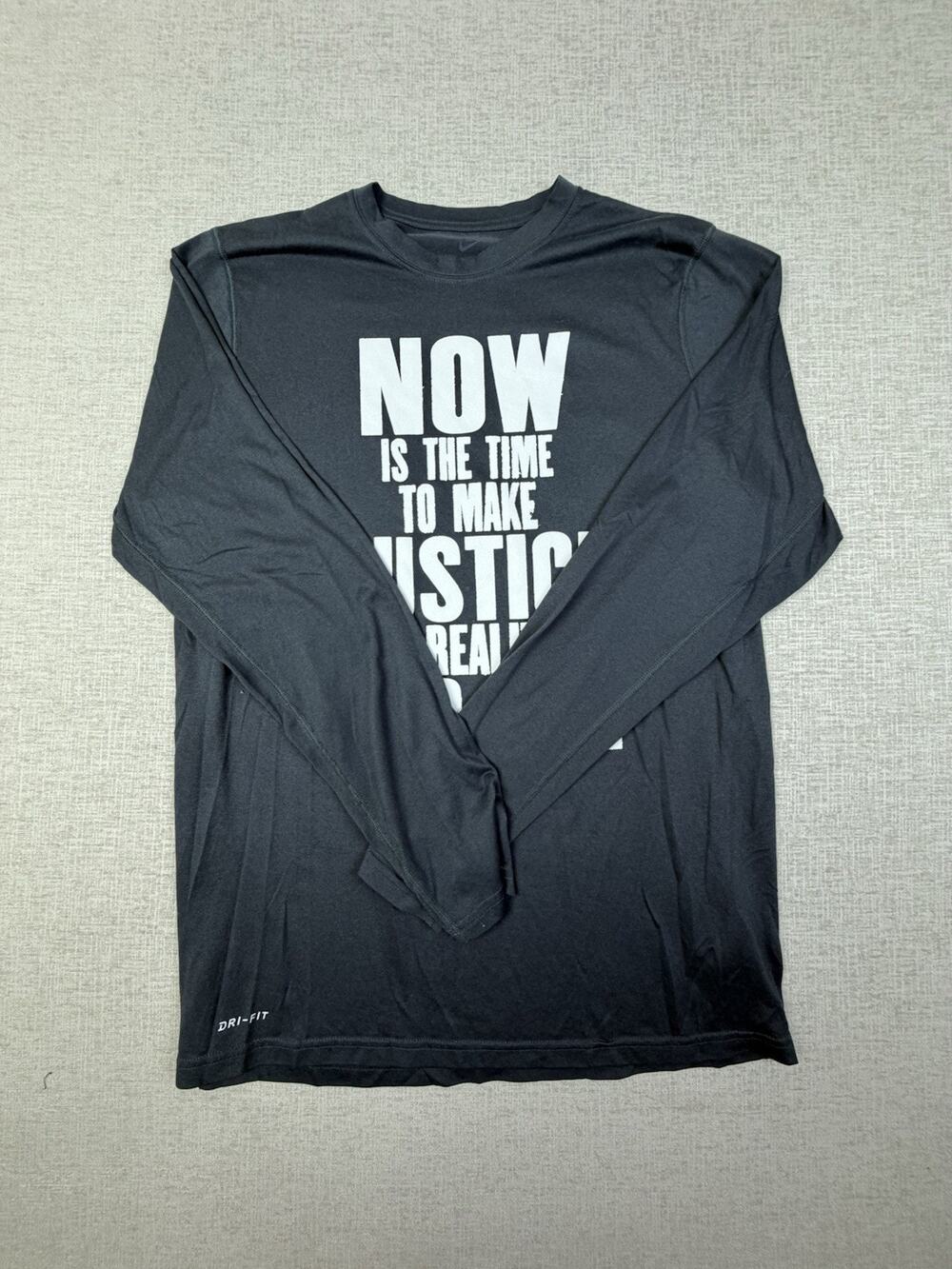 Nike NBA MLK Honor King Dri-FIT Shirt Men’s Large Tall Black Long Sleeve